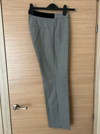 Pantalones de pinzas grises