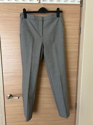 Pantalones de pinzas grises