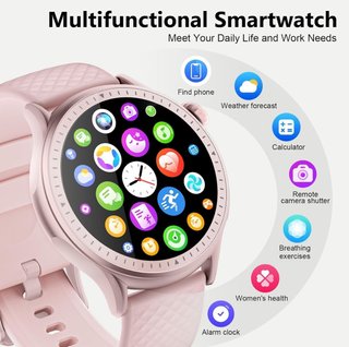 NUEVO Reloj Inteligente AMOLED 1.46 Rosa/Plata