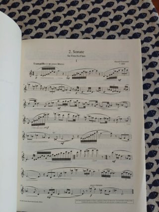 Partitura Genzmer 2 Sonate Flauta Schott