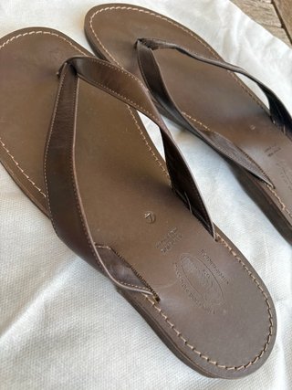 Infradito in pelle uomo Made in Italy