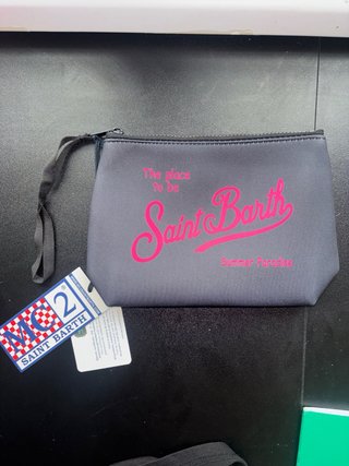 Pochette Saint Barth grigia