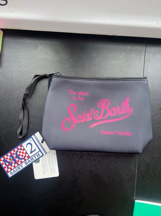 Pochette Saint Barth grigia