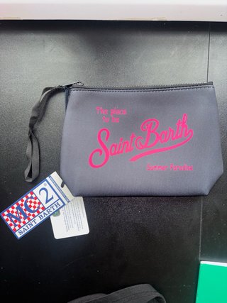 Pochette Saint Barth grigia