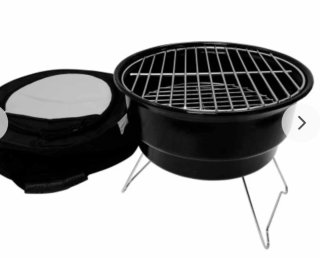 Barbacoa portátil negra