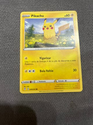 Carta Pokémon Pikachu Básico PS 60