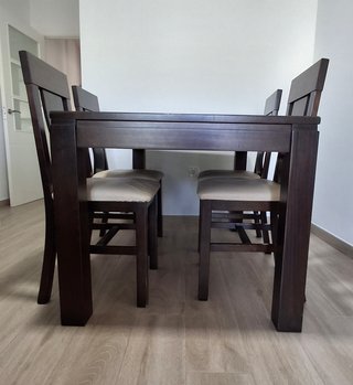 Mesa comedor madera de 140x90cm extensible