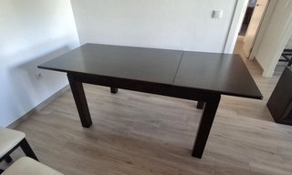 Mesa comedor madera de 140x90cm extensible