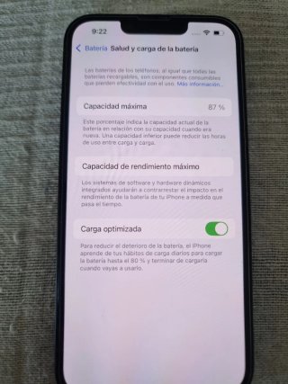 iPhone 13 128GB 87% Batería