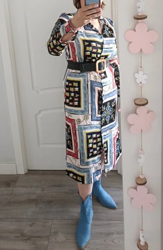Vestido Patchwork Marinero Talla M