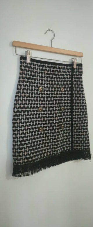 Falda cuadros tejido grueso Talla M