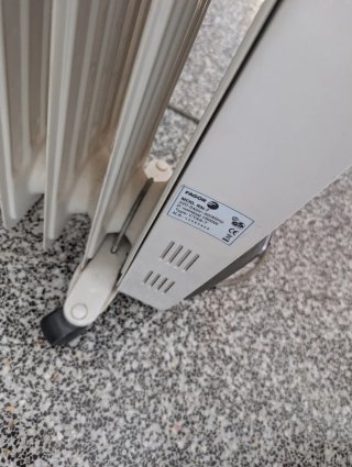 Radiador Eléctrico Calefactor Blanco