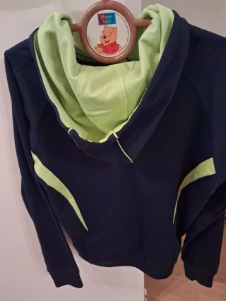 Felpa Domyos blu con cappuccio da ragazzo 12 anni