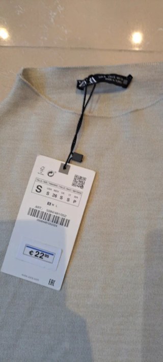 Vestito Zara grigio/beige