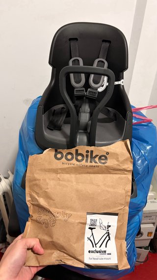 Soporte niño bici Bobike (delantera) nueva