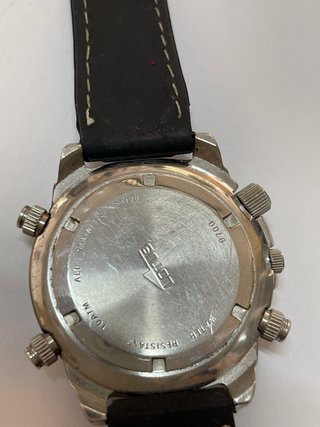 Reloj Lotus Cronógrafo 9700 Alarma Plata Rojo