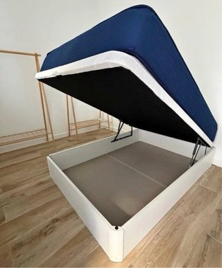 Canapé abatible madera y tela oferta 160€