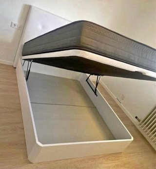 Canapé abatible madera y tela oferta 160€