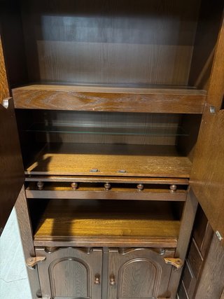 Mueble auxiliar rústico de madera
