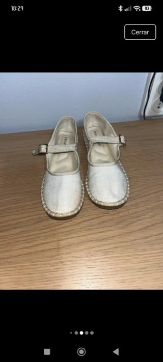 Bailarinas Primark Lino Hebilla Dorada