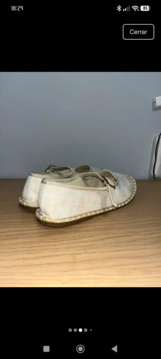 Bailarinas Primark Lino Hebilla Dorada