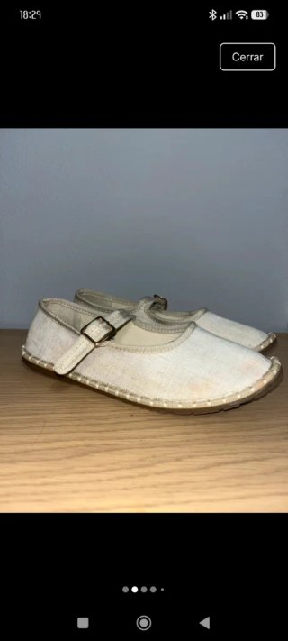 Bailarinas Primark Lino Hebilla Dorada