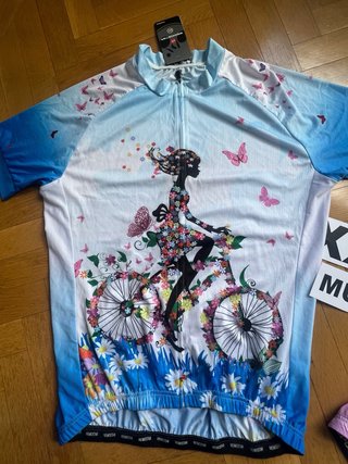 Maillot Ciclismo Mujer XXL Flores