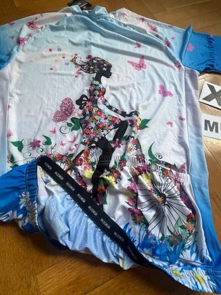 Maillot Ciclismo Mujer XXL Flores