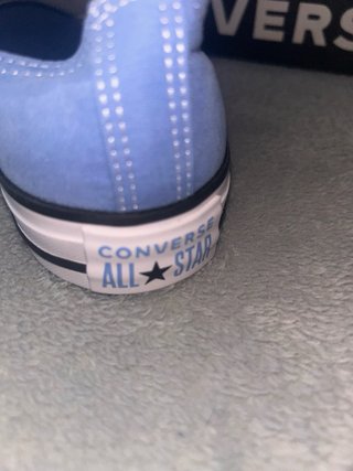 Converse bajas azul