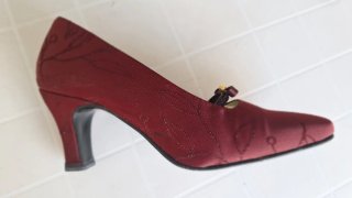 Zapatos vestir-Marca Galper-Talla 35-Color granate