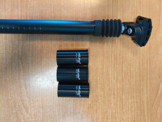 Tija Amortiguador Meijun 27.2*350 + 3 Adaptadores