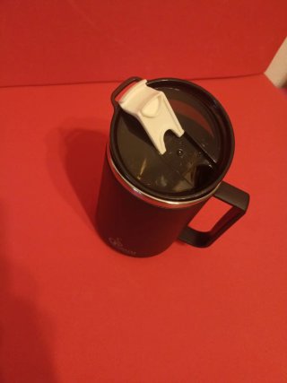 Taza/termo negro para oficina