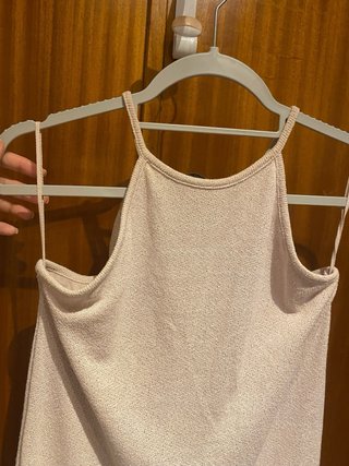 Vestido largo Stradivarius cuello halter