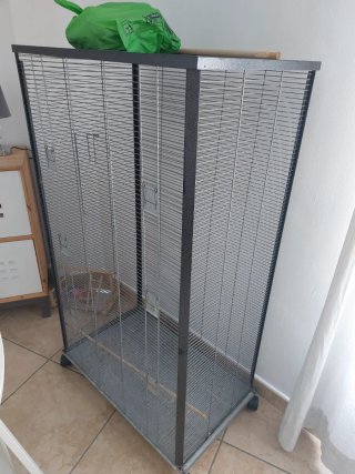 Jaula grande para loros y ninfas