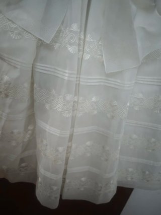 Vestido Primera Comunión Blanco, talla 8.
