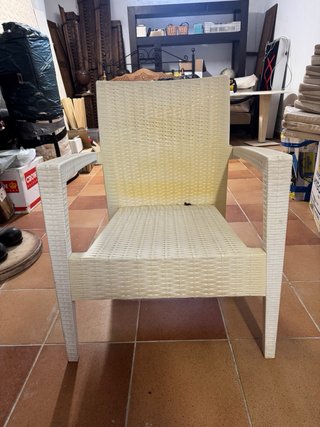 Conjunto Sillas y Mesa Jardín Beige