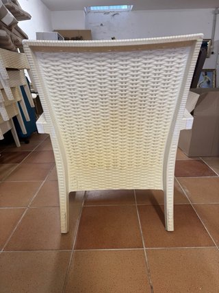 Conjunto Sillas y Mesa Jardín Beige