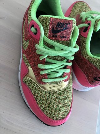 Zapatillas Nike Air Max Verde y Rosa