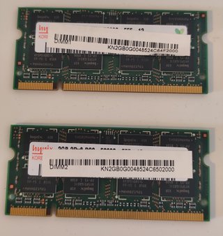 2x2GB Módulos RAM Hynix