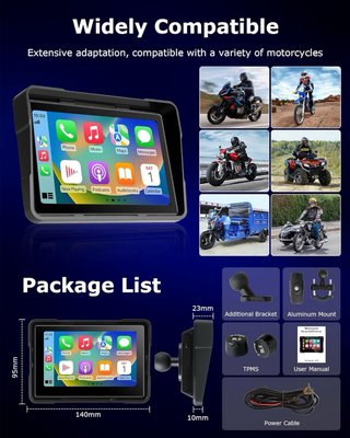 NUEVO! (80€) Pantalla Carplay Moto Android Auto 5”