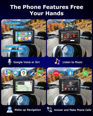 NUEVO! (80€) Pantalla Carplay Moto Android Auto 5”