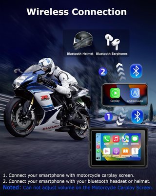 NUEVO! (80€) Pantalla Carplay Moto Android Auto 5”