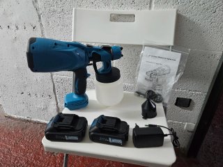 Pistola pulverizadora pintura 2 baterías 21 V