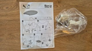 Tapa WC Roca Victoria Blanca bisagras acero inox