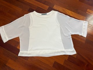 Blusa Zara bianca elegante tg. S