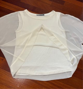 Blusa Zara bianca elegante tg. S