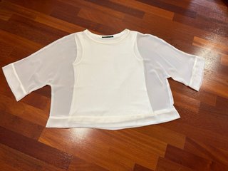 Blusa Zara bianca elegante tg. S