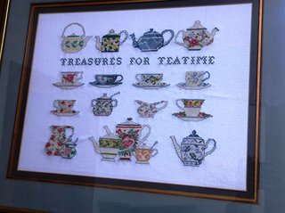 Cuadro Punto de Cruz Teteras Treasures for Teatime