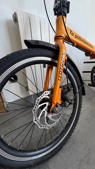Bicicleta Plegable Naranja LEOTRON