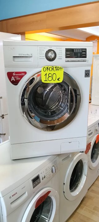LAVADORA CARGA FRONTAL L.G 8 KG A+++ RPM 1400